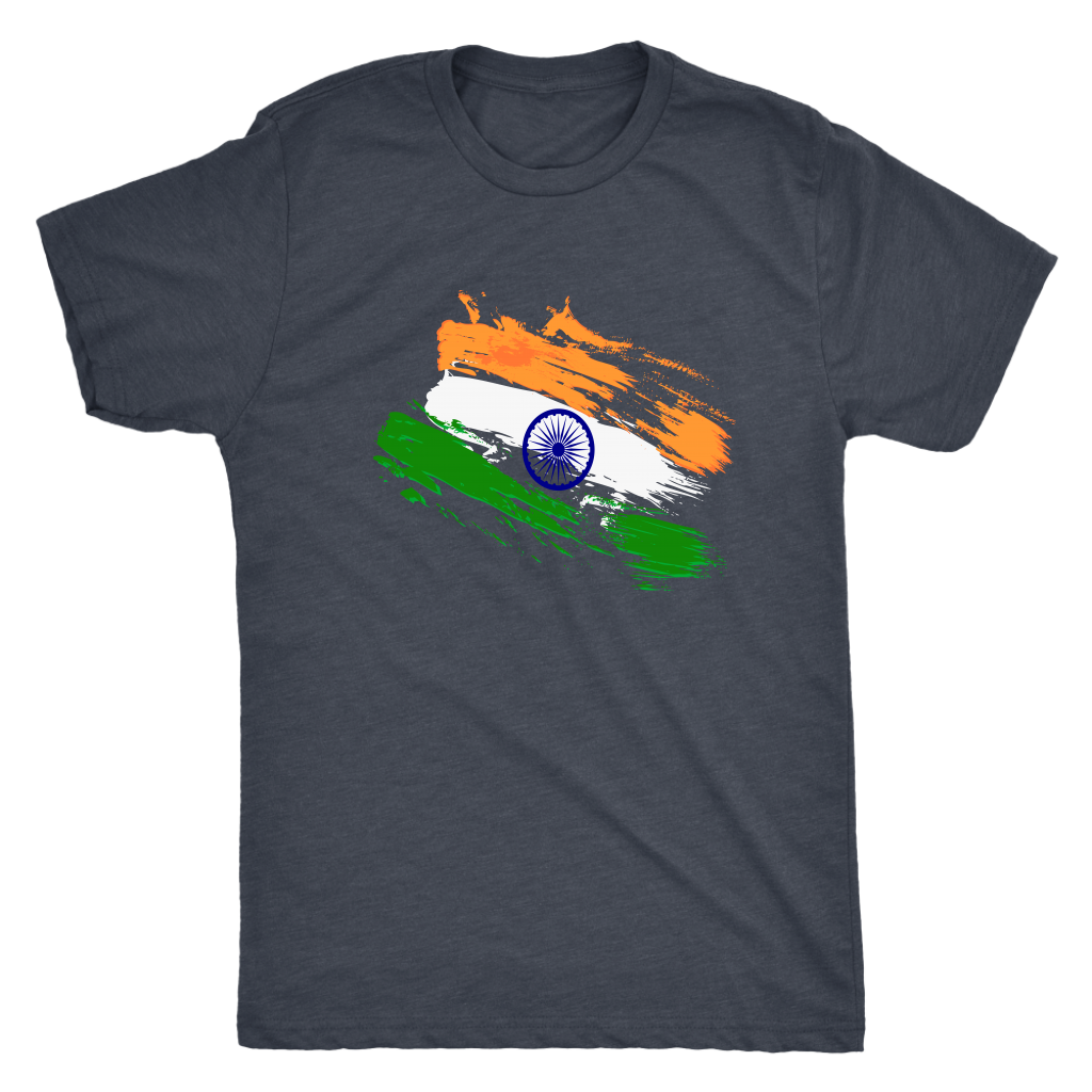 Indian flag faded strokes - Triblend T-Shirt