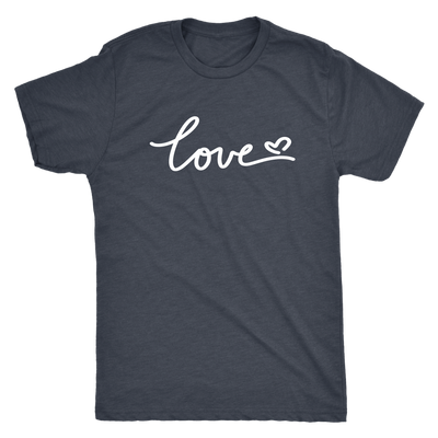 Signature love heart - Triblend T-Shirt