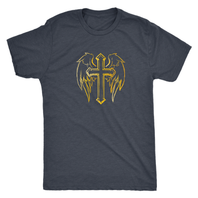 The angelic cross - Triblend T-Shirt