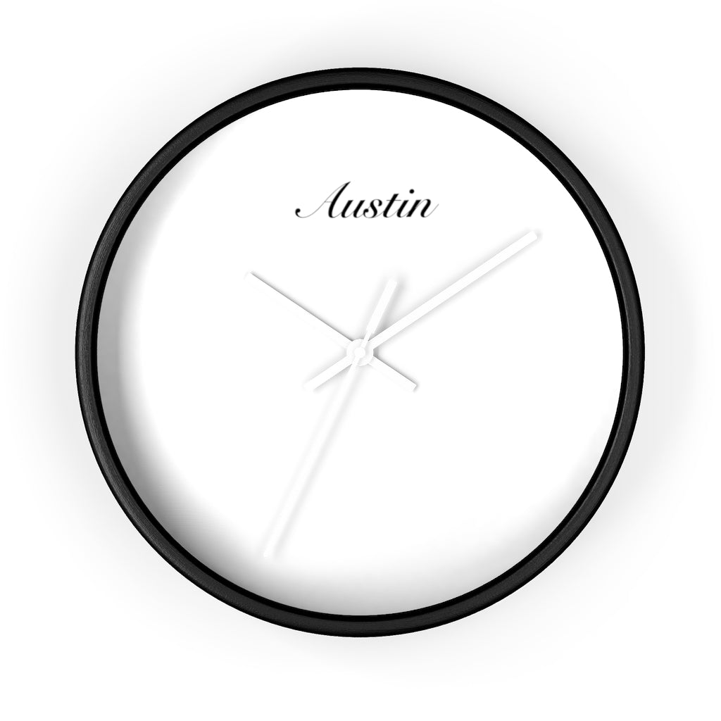 Austin City Name Wall clock