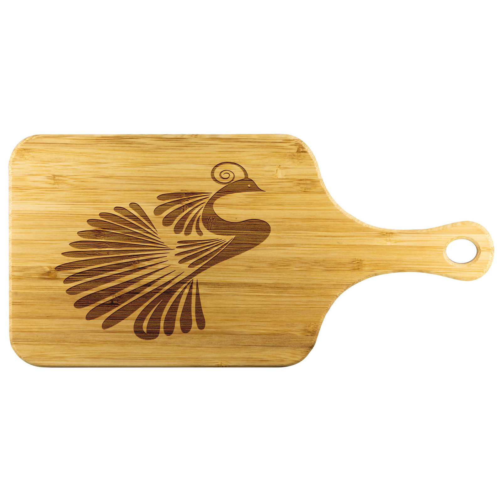 Abstract bird - Wood Cutting Board With Handle