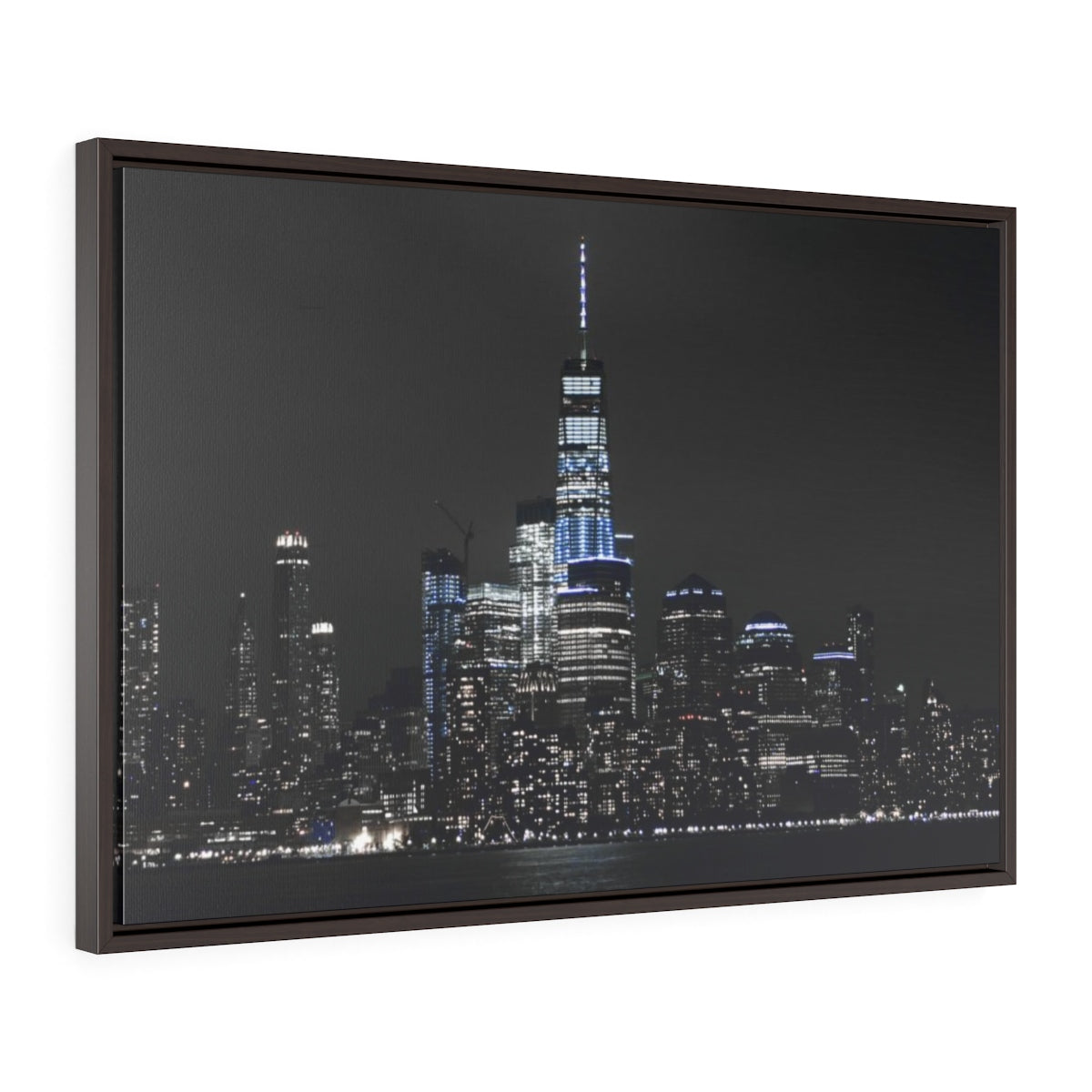 New York Skyline - Horizontal Framed Premium Gallery Wrap Canvas