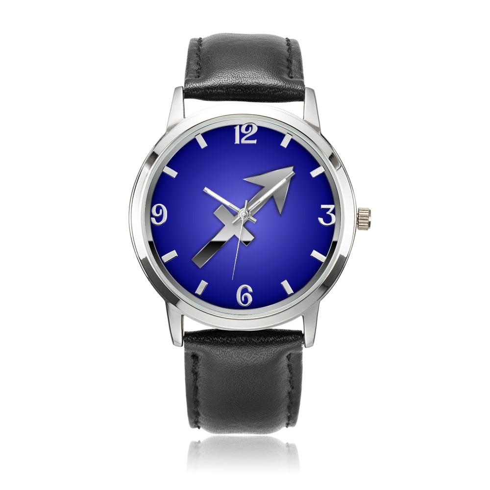 Zodiac Sagittarius design genuine Leather 32mm / 38mm automatic water resistant Quartz wrist watch