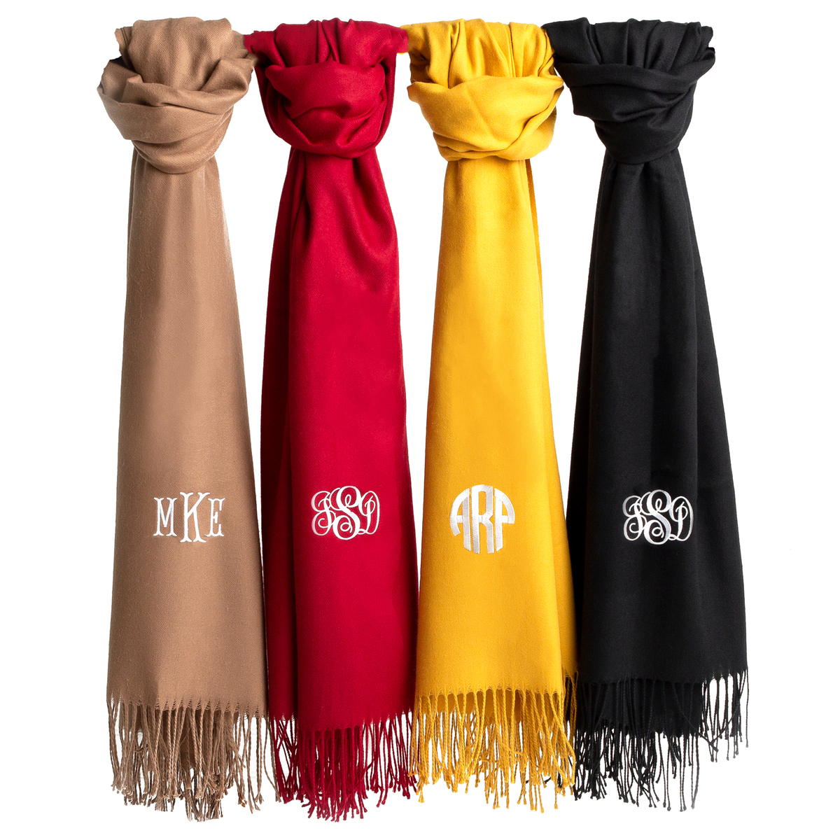 Customizeable / personalizable Monogram Adult Scarf