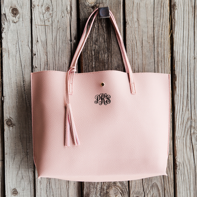 Customizeable / personalizable Monogram Vegan Faux Leather Handbags