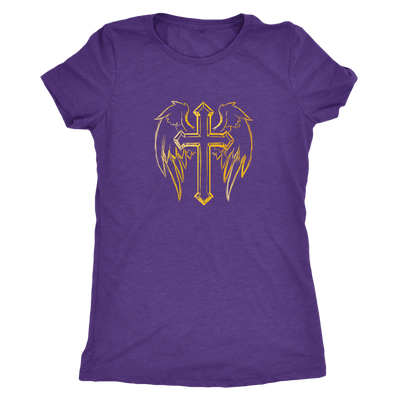 The angelic cross - Triblend T-Shirt