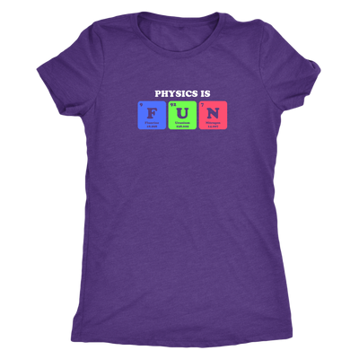 Physics in Fun - Periodic table - Triblend T-Shirt