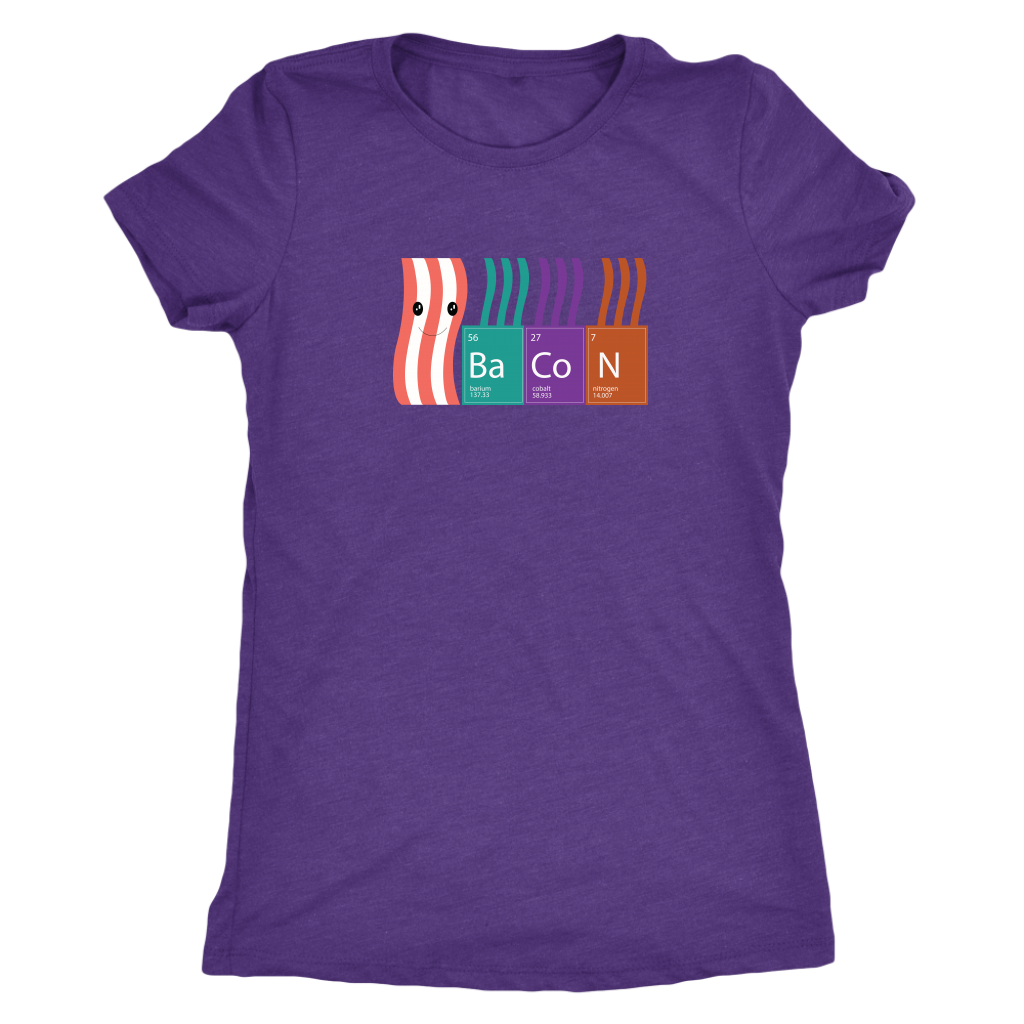 Bacon periodic table - Triblend T-Shirt