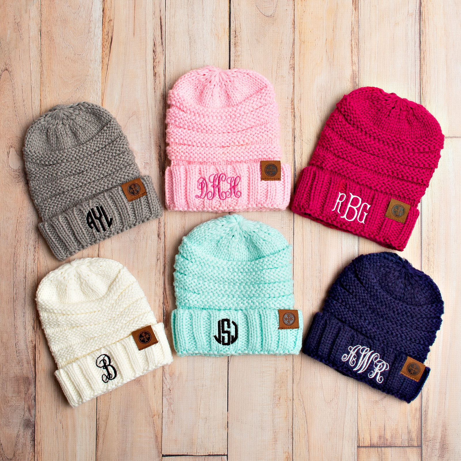 Customizeable / personalizable Monogram Kids Beanies