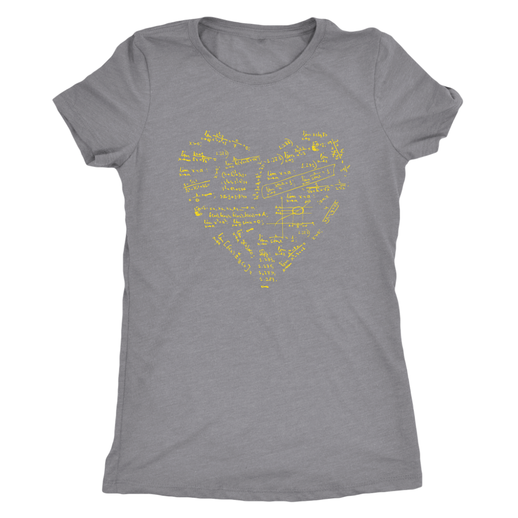 Math formulae heart - Triblend T-Shirt