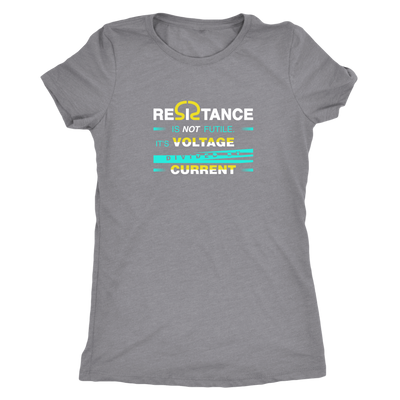 Resistance is not futile it is voltage divided by current - Physics - Triblend T-Shirt