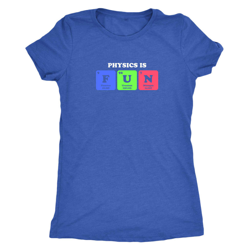 Physics in Fun - Periodic table - Triblend T-Shirt