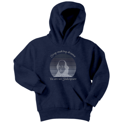 Stop making drama you are not Shakespeare - Youth Hoodie