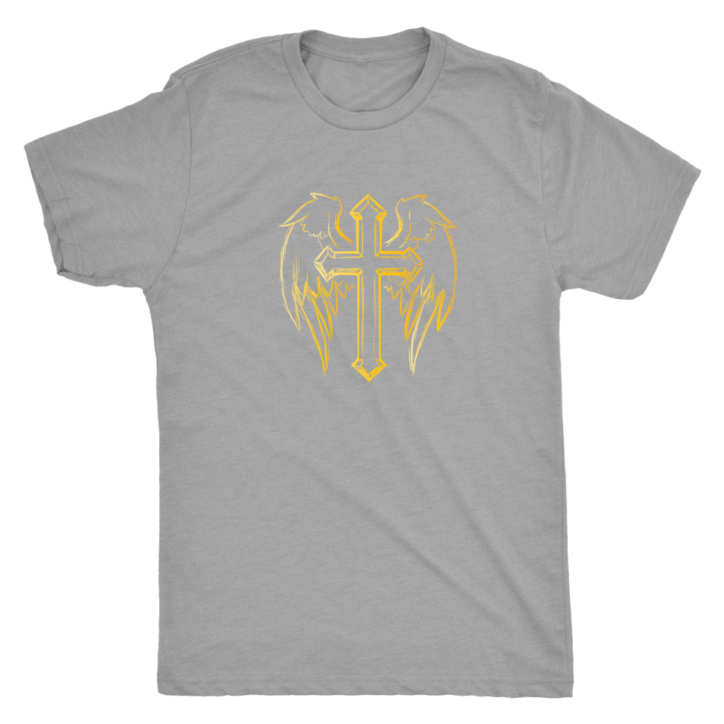The angelic cross - Triblend T-Shirt