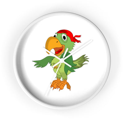 Pirate Parrot with bandana - Wall clock