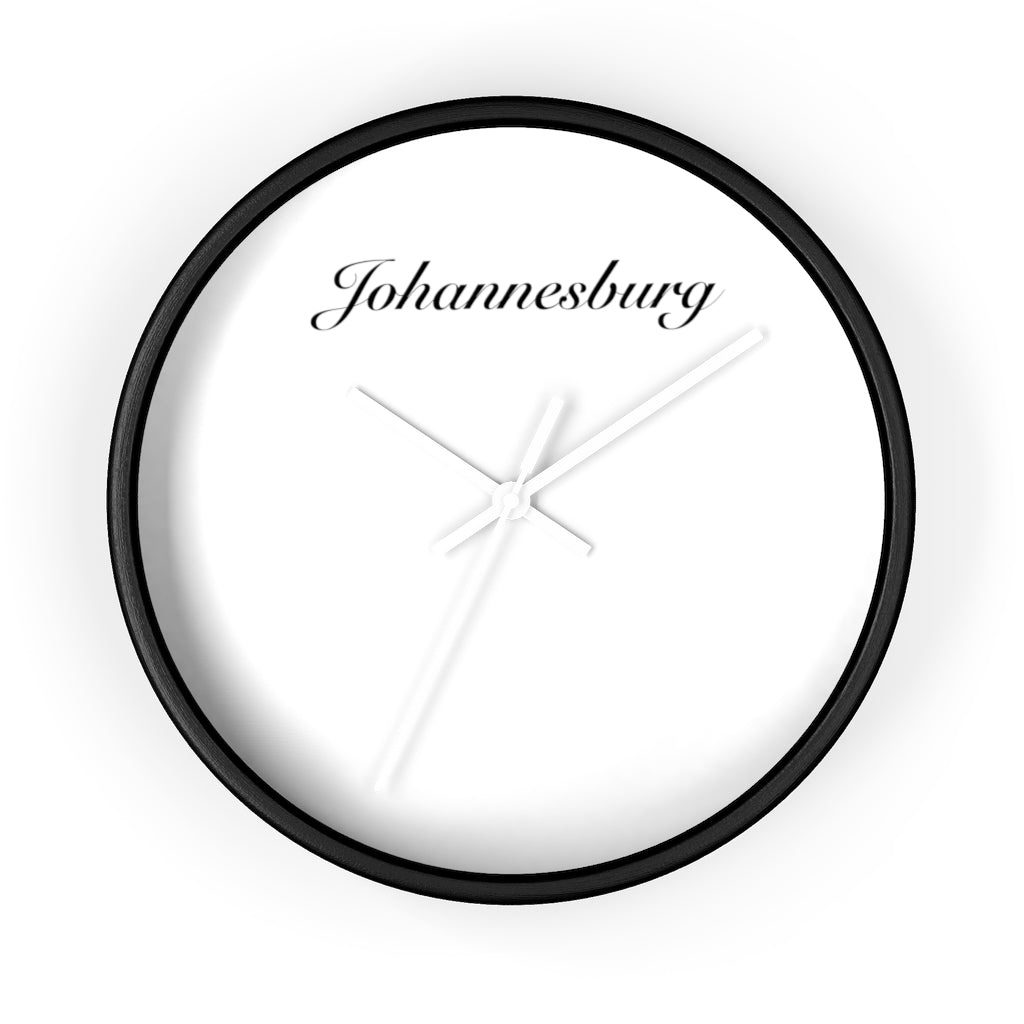 Johannesburg City Name Wall clock