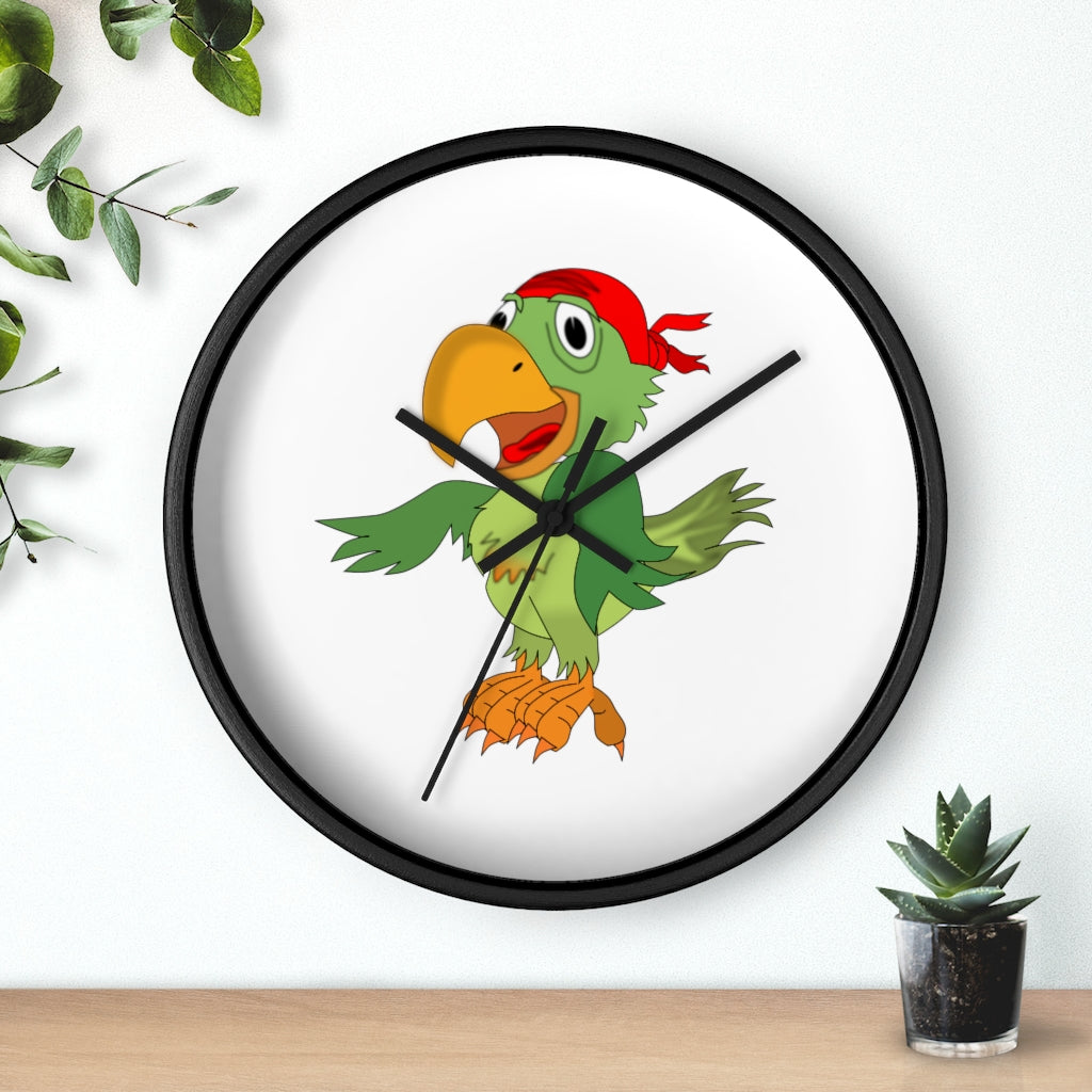 Pirate Parrot with bandana - Wall clock