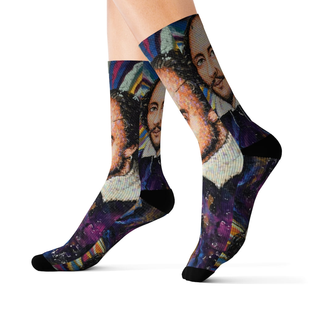 Shakespeare Sublimation Socks