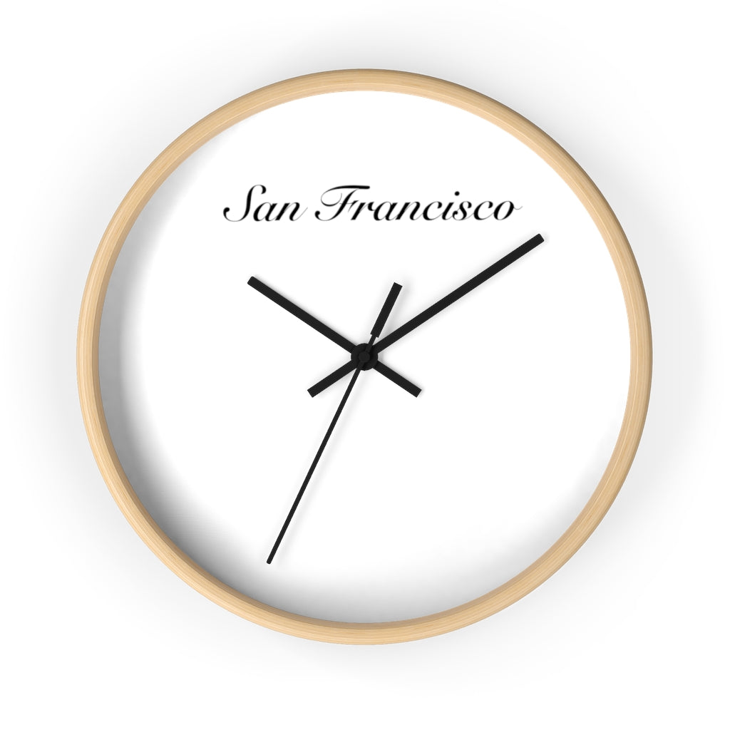 San Francisco City Name Wall clock