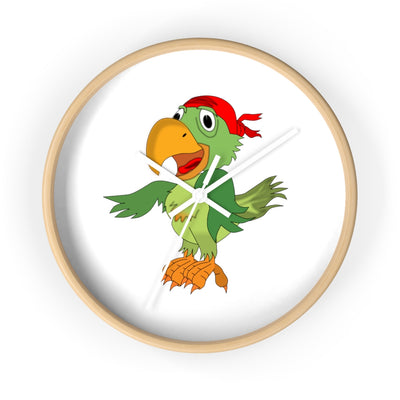 Pirate Parrot with bandana - Wall clock