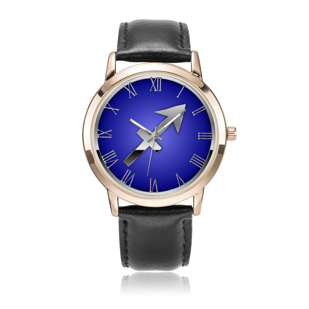 Zodiac Sagittarius design genuine Leather 32mm / 38mm automatic water resistant Quartz wrist watch