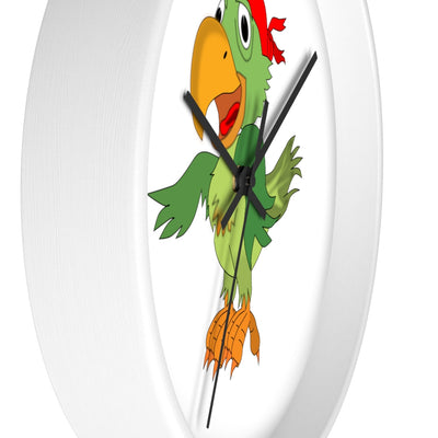 Pirate Parrot with bandana - Wall clock