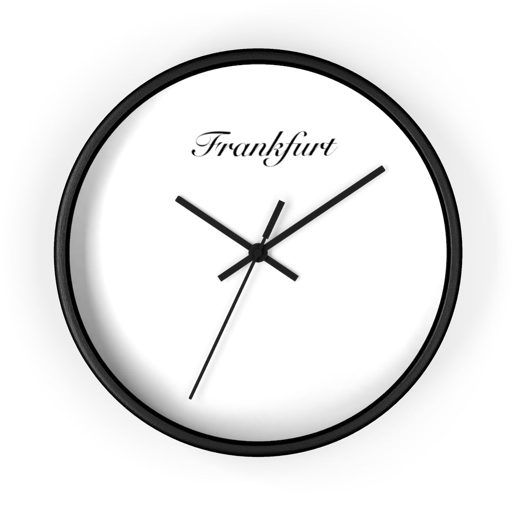 Frankfurt City Name Wall clock