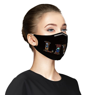Live - Cloth Face Mask For Adults