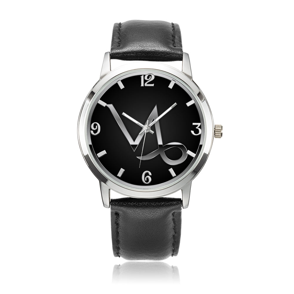 Zodiac Capricorn design genuine Leather 32mm / 38mm automatic water resistant Quartz wrist watch