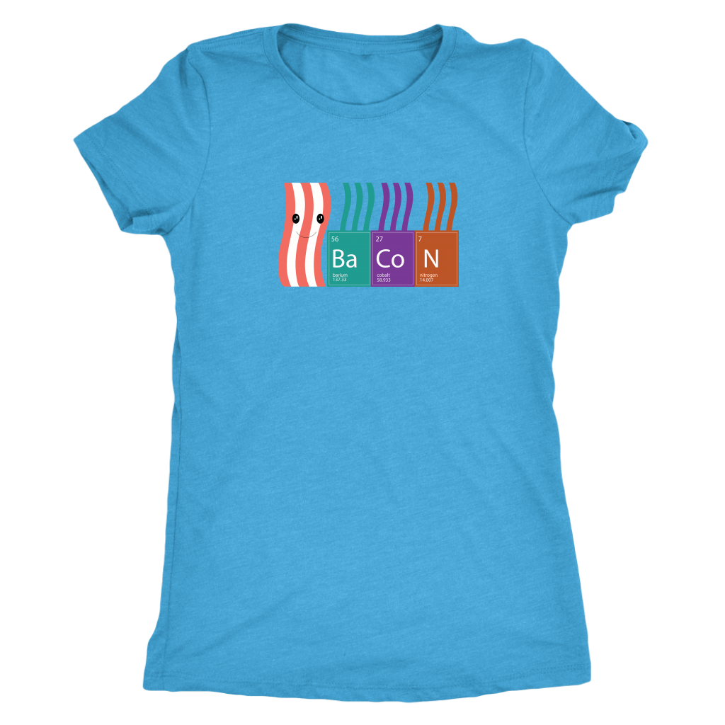 Bacon periodic table - Triblend T-Shirt