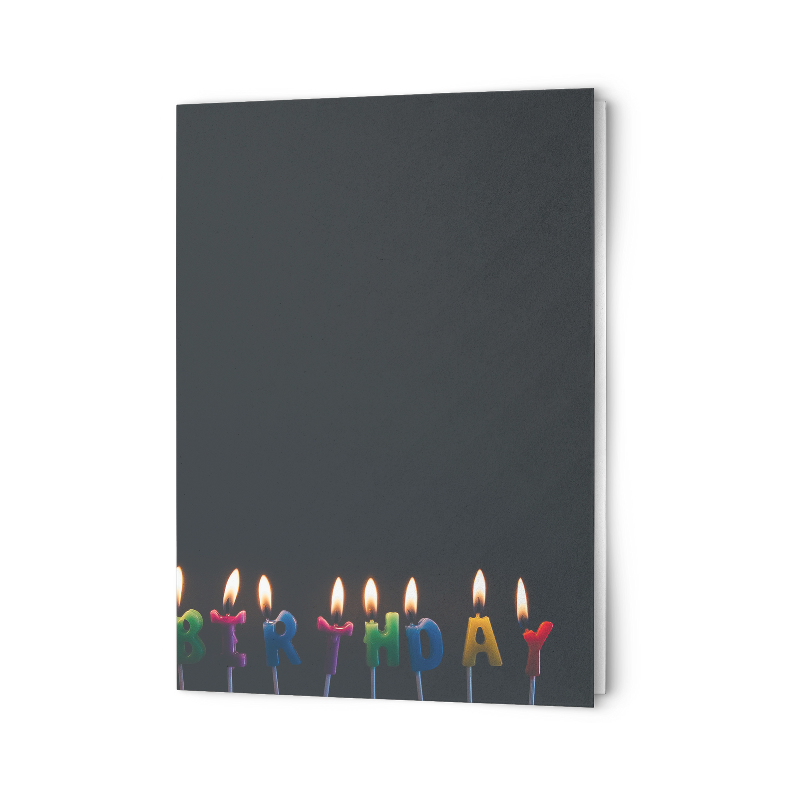 Happy Birthday day candle lights- Folded Greeting Card (Pack of 10/30/50 pcs)