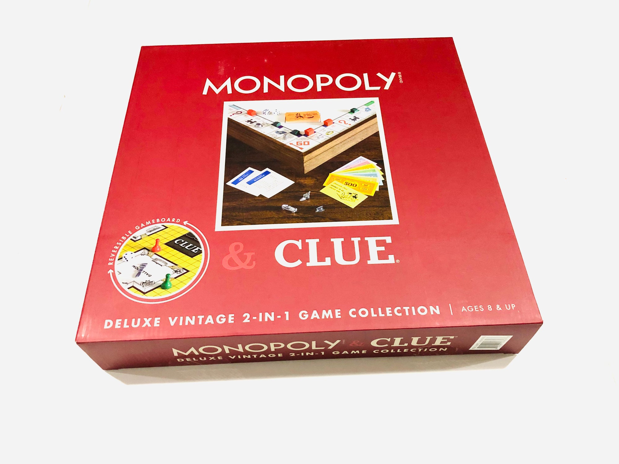 Monopoly & Clue Board Games / Deluxe Vintage 2 in 1 Game Collection –  CanadaWide Liquidations