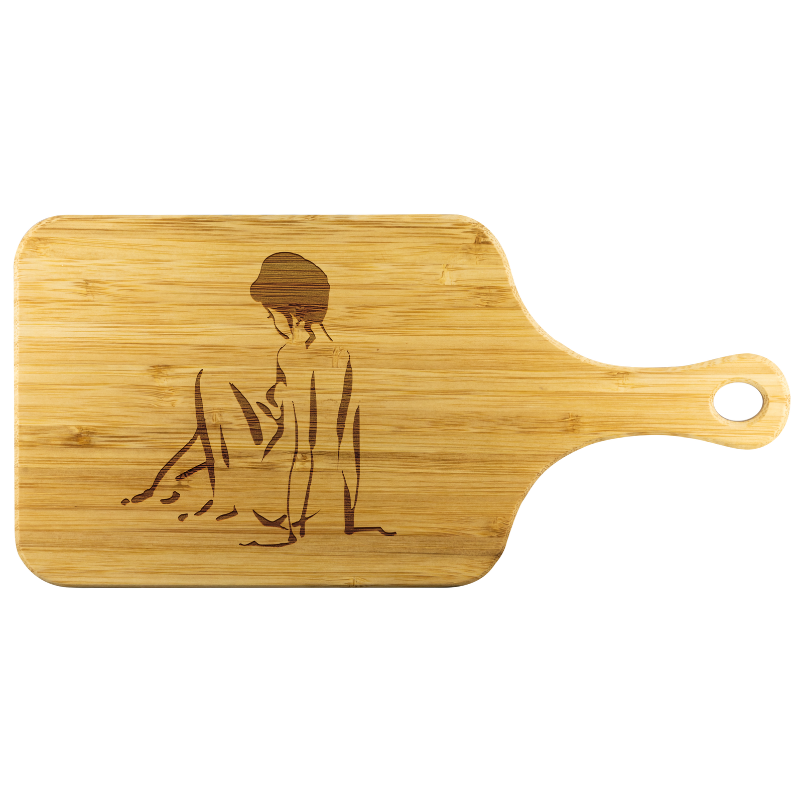 Women art - Wood Cutting Board With Handle
