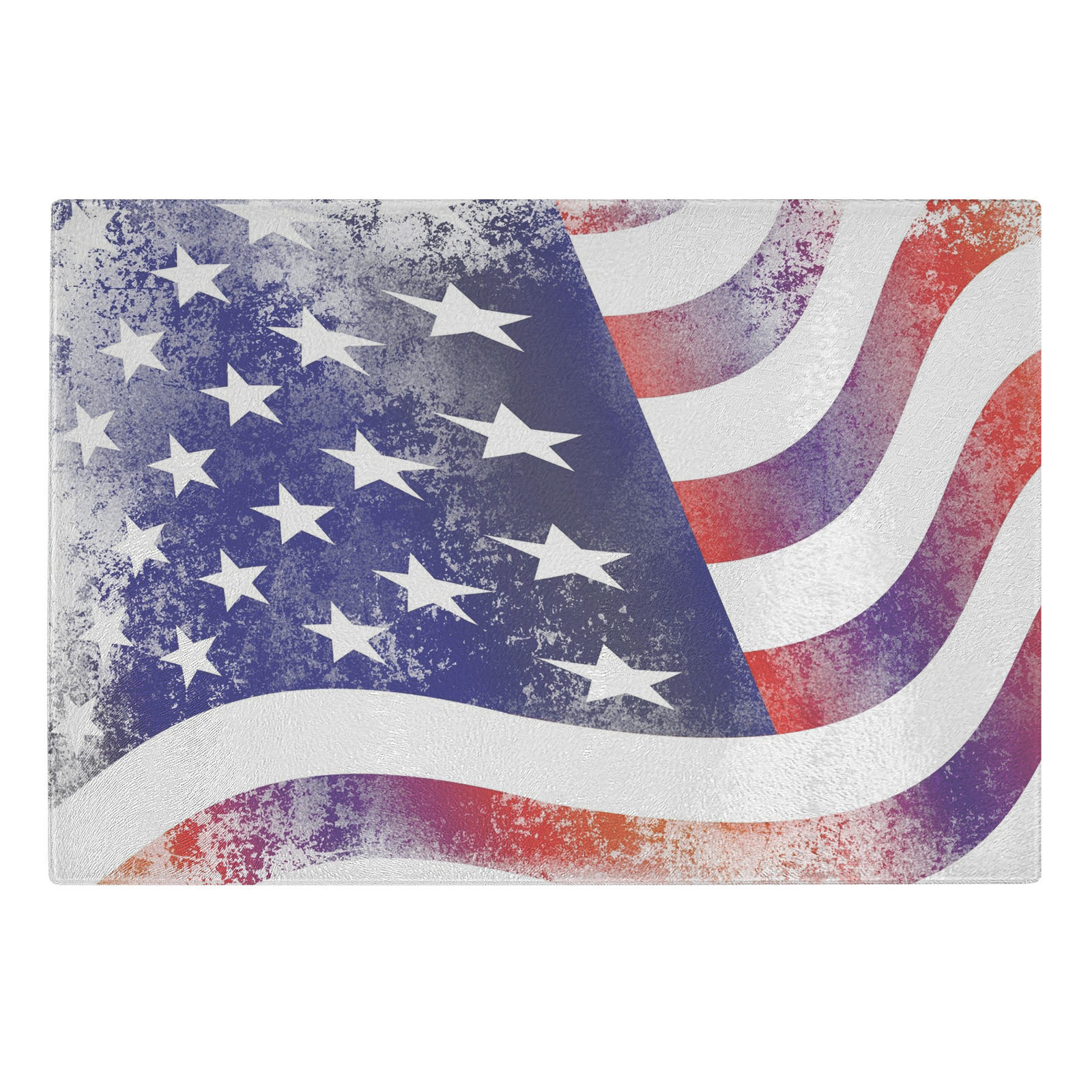 USA Flag - Glass cutting board