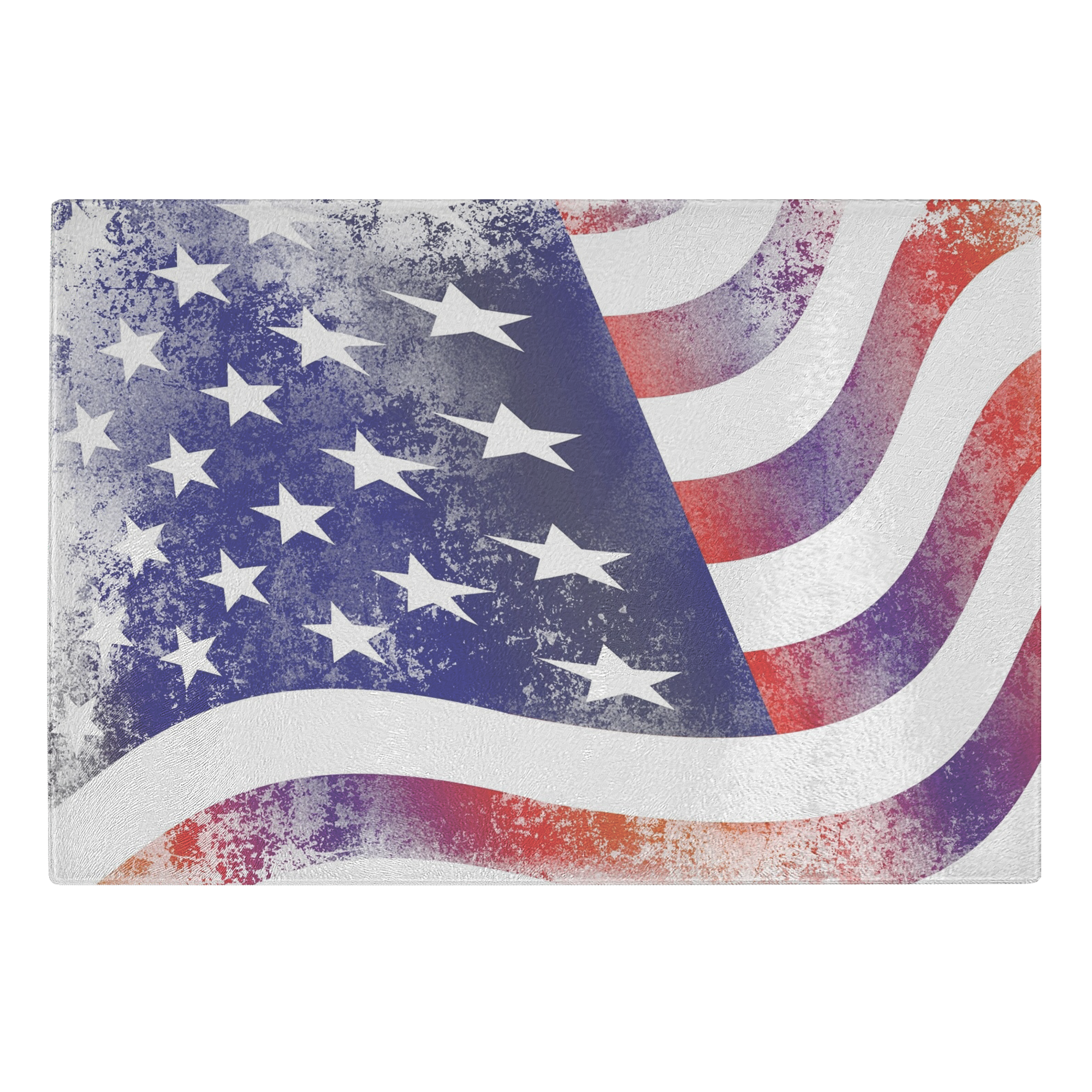 USA Flag - Glass cutting board