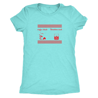 Coffee black, Bourbon Neat Triblend T-Shirt