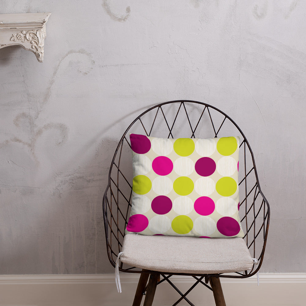 Polka Dots Throw Pillow