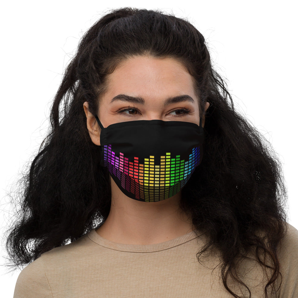 Colorful Music Equalizer Face mask