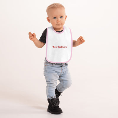 Custom Personalized Embroidered Baby Bib