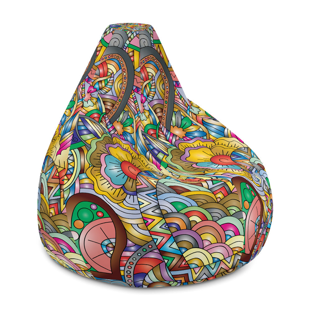 Colorful floral Bean Bag Chair w/ filling