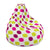 Polka Dots Bean Bag Chair w/ filling