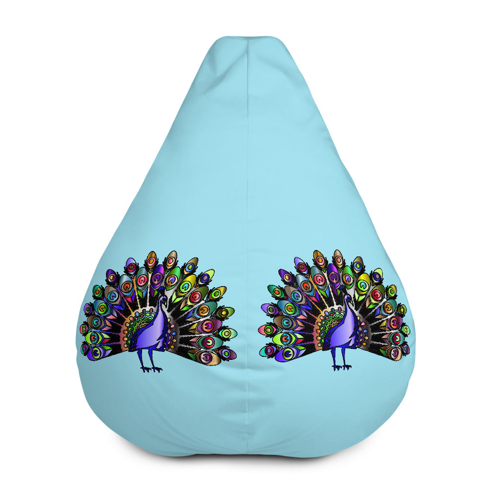 Peacock - Bean Bag Chair w/ filling