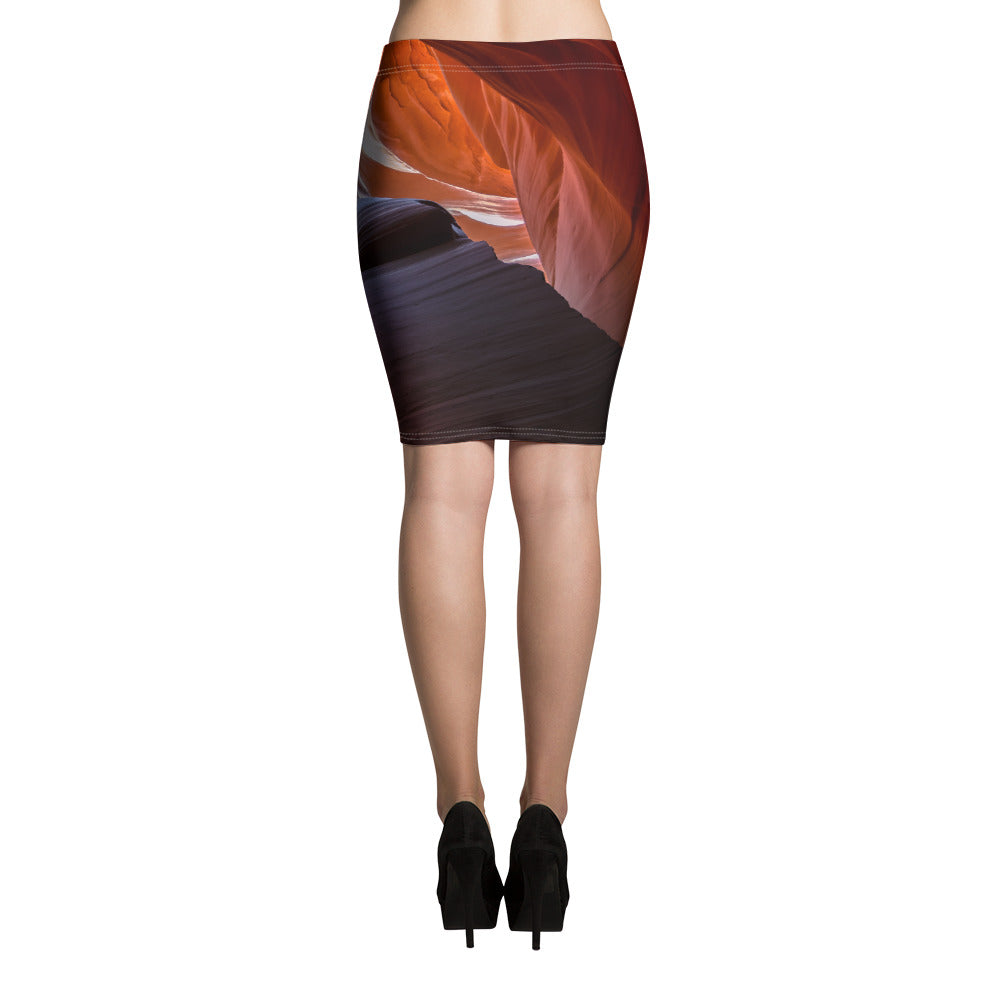 Antelope Canyon Pencil Skirt