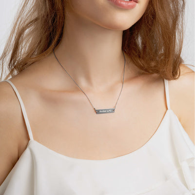 Juvi Horizon Short Bar Silver Necklace | Kilkenny Design