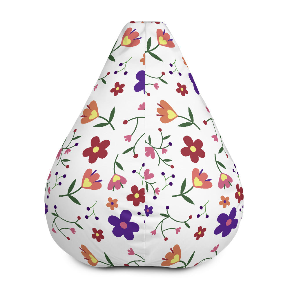Floral pattern - Bean Bag Chair w/ filling