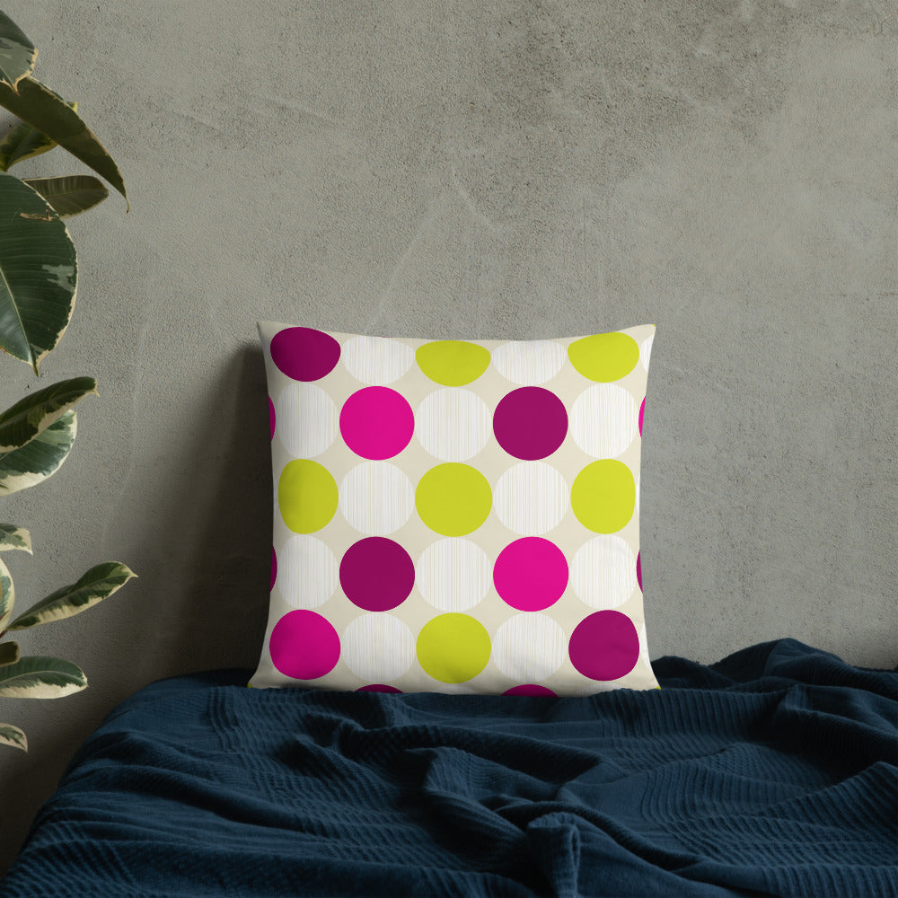 Polka Dots Throw Pillow