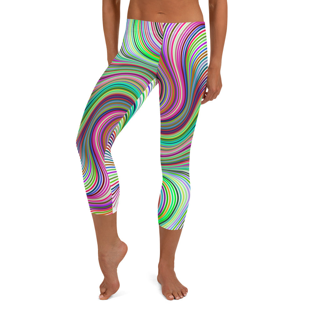 Lines Lines Capri Leggings