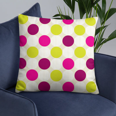 Polka Dots Throw Pillow