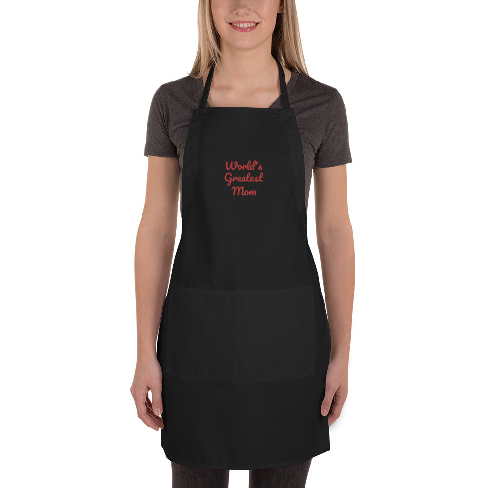 World's greatest mom / husband / wife / valentine / [yourtext] - Personalized Embroidered Apron