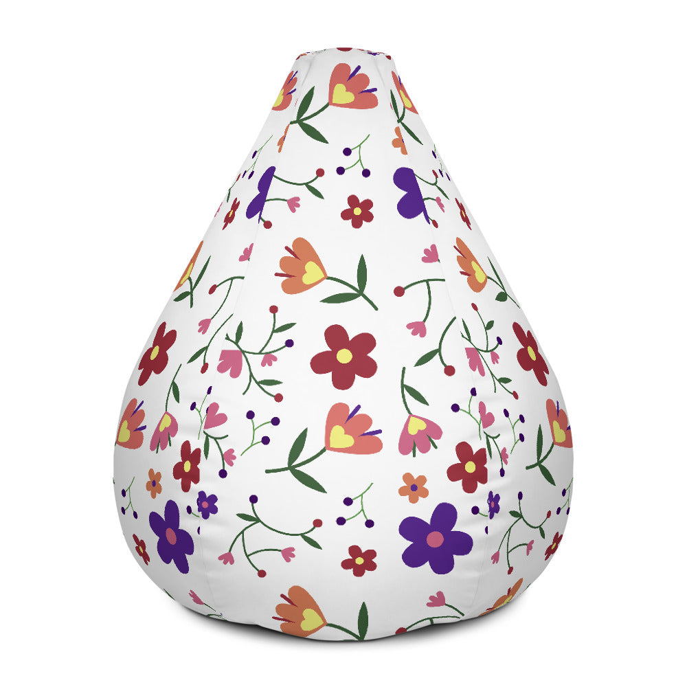 Floral pattern - Bean Bag Chair w/ filling